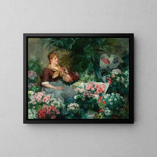 Louis Marie De Schryver - The Flower Seller.webp