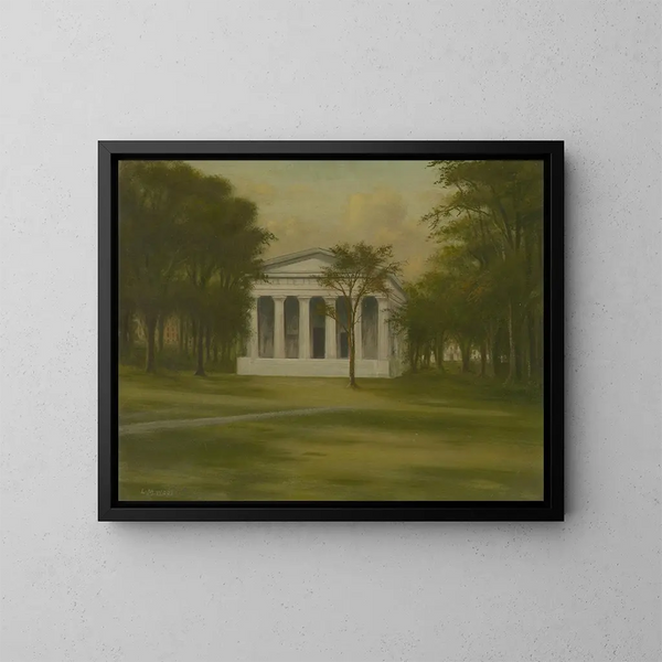L'Ancien État de la Maison sur le Green de New Haven - Louis Martin Wool — oprawiony obraz na ścianie
