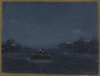 promu nocnego - Louis Michel Eilshemius — widok dzieła
