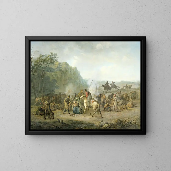 Bivouac cosaque 1813 - Louis Moritz — oprawiony obraz na ścianie