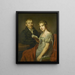 Hendrik Arend van den Brink 1783-1852 i jego żona Lucretia Johanna van de Poll 1790-1850 - Louis Moritz — oprawiony obraz na ścianie