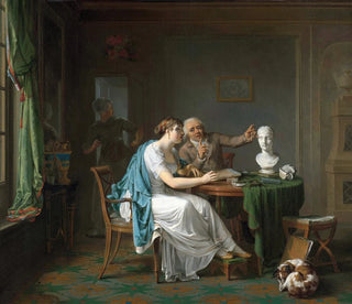 La leçon de dessin - Louis Moritz — widok dzieła