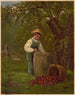 Pod jabłonią - Louis Prang — widok dzieła