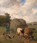 Charrette à foin - Louis Robbe — widok dzieła