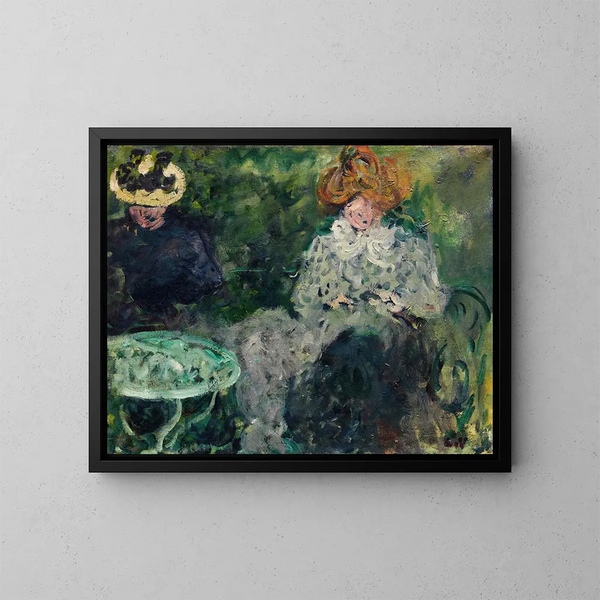 przy kawie Mme Victor i Mme Suzanne Valtat - Louis Valtat — oprawiony obraz na ścianie
