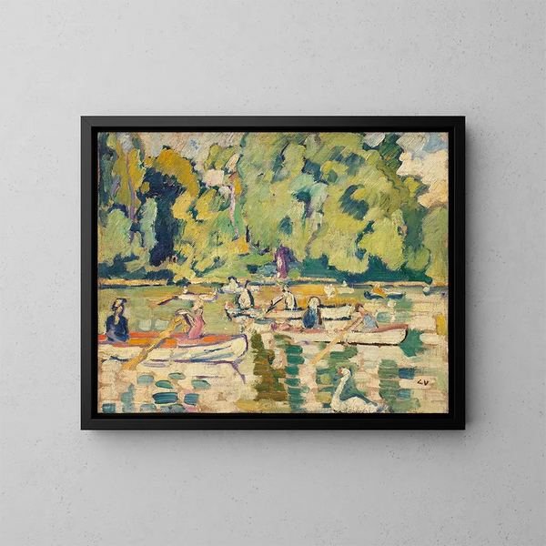Łodzie w lesie Boulogne - Louis Valtat — oprawiony obraz na ścianie