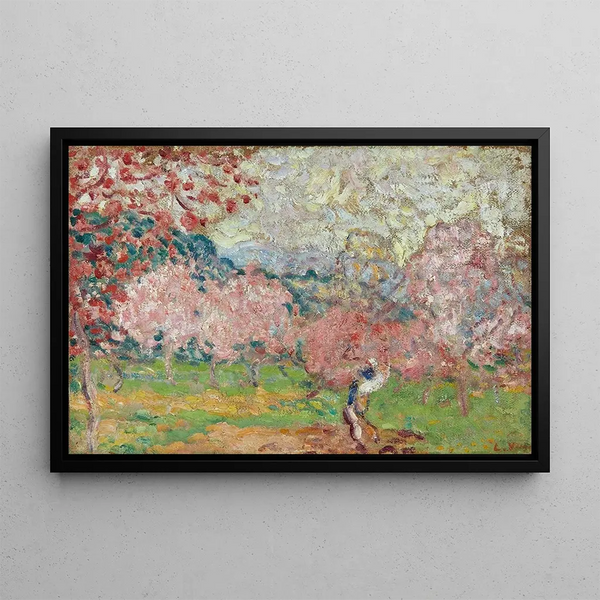 Kwiaty wiśni w Cagnes - Louis Valtat — oprawiony obraz na ścianie