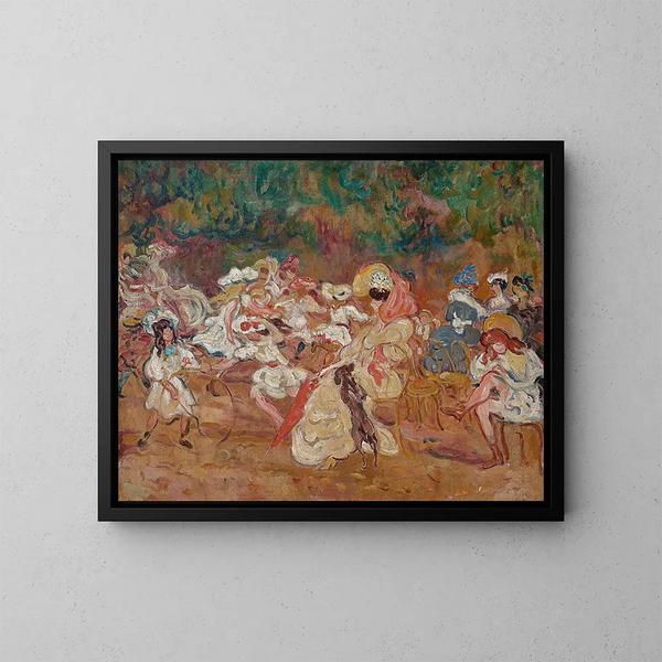 Zabawy dziecięce - Louis Valtat — oprawiony obraz na ścianie