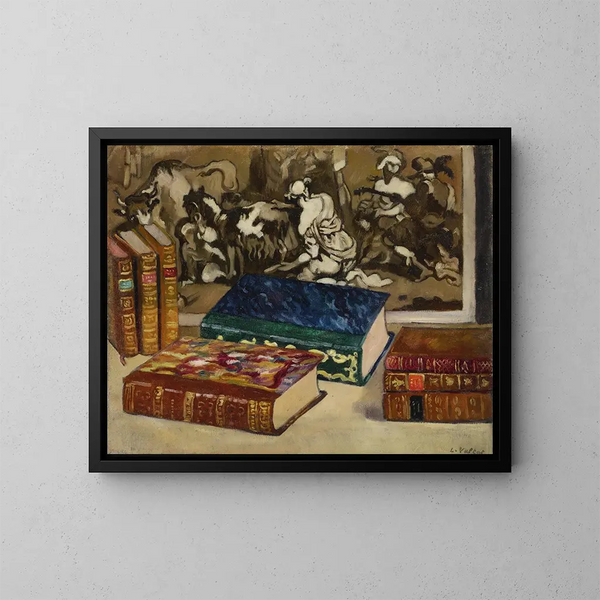 Les Livres et la gravure - Louis Valtat — oprawiony obraz na ścianie