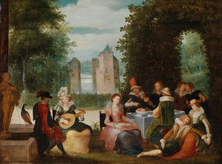 Towarzystwo muzyczne - Louis de Caullery — widok dzieła