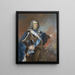 Augusta II Augusta 1670-1733 elektor Saksonii król Polski - Louis de Silvestre — oprawiony obraz na ścianie