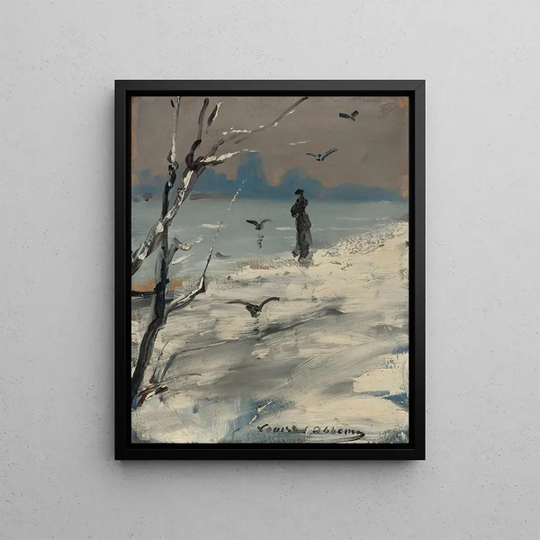 Louise Abbma - An Elegant Woman Said To Be Sarah Bernhardt On A Winters Walk.webp