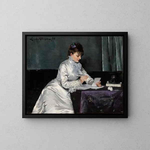 Portret René Delmas de Pont-Jest - Louise Abbema — oprawiony obraz na ścianie