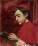 Chłopiec Chór Czytający - Louise Amans — widok dzieła