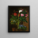 Streptocarpus pomarańczowy, oleander, calla lily i kaktusy - Louise Garlieb — oprawiony obraz na ścianie