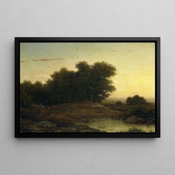 Louwrens Hanedoes - View in the Woods at Sunset.webp