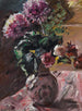 Chryzantemy i róże w dzbanku - Lovis Corinth — widok dzieła