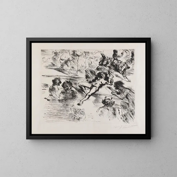Une vision - Lovis Corinth — oprawiony obraz na ścianie