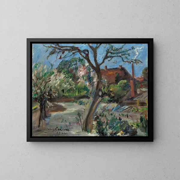 pejzaż na początku wiosny - Lovis Corinth — oprawiony obraz na ścianie