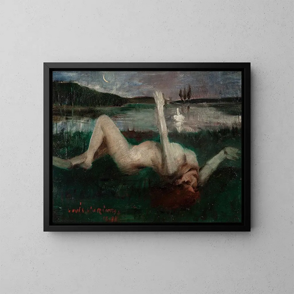 Léda - Lovis Corinth — oprawiony obraz na ścianie