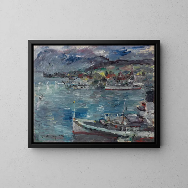 Jezioro Lucerne rano - Lovis Corinth — oprawiony obraz na ścianie