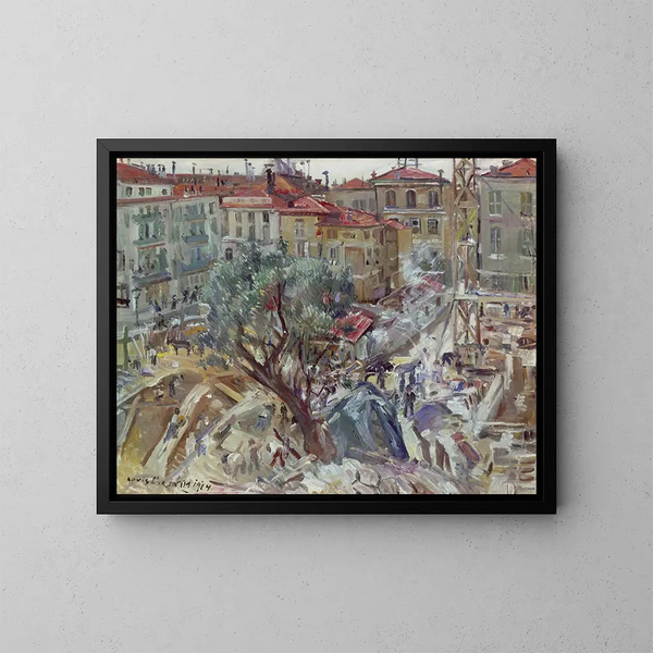 Nowy obraz budynku w Monte-Carlo - Lovis Corinth — oprawiony obraz na ścianie