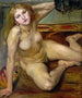 Nagie dziewczyna na dywanie - Lovis Corinth — widok dzieła