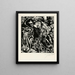 Nagie kobiety pochylającej się do tyłu - Lovis Corinth — oprawiony obraz na ścianie