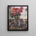 Czerwone róże - Lovis Corinth — oprawiony obraz na ścianie