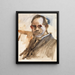 autoportret - Lovis Corinth — oprawiony obraz na ścianie
