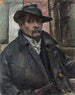 Autoportret z kapeluszem i płaszczem - Lovis Corinth — widok dzieła