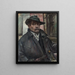 Autoportret z kapeluszem i płaszczem - Lovis Corinth — oprawiony obraz na ścianie