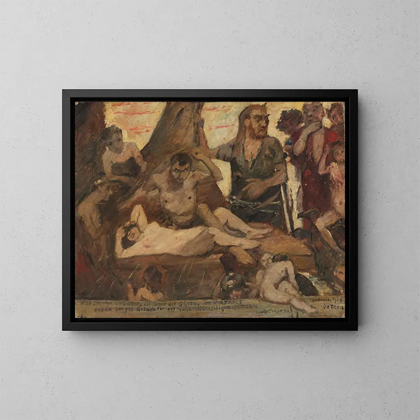 Le rire homérique - Lovis Corinth — oprawiony obraz na ścianie