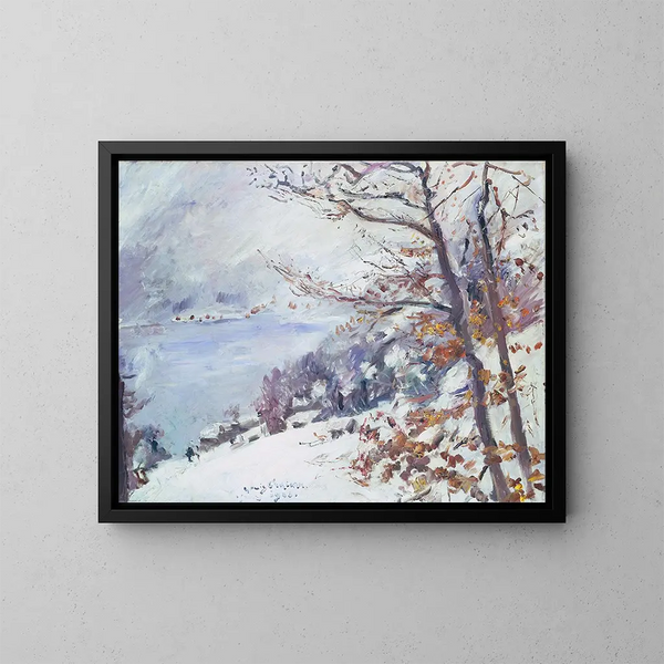 Walchensee zimą - Lovis Corinth — oprawiony obraz na ścianie