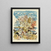 Preria z bocianem i żabą - Lovis Corinth — oprawiony obraz na ścianie