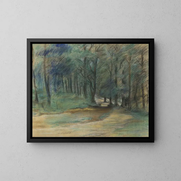 Sentier forestier - Lovis Corinth — oprawiony obraz na ścianie