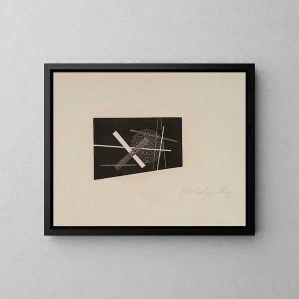 Kompozycja - László Moholy-Nagy — oprawiony obraz na ścianie