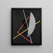 E IV Construction VII - László Moholy-Nagy — oprawiony obraz na ścianie
