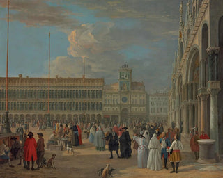 Luca Carlevarijs - View Of Piazza San Marco With The Torre Dellorologio Venice.webp