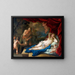 Jowisz i Antiope - Luca Giordano — oprawiony obraz na ścianie