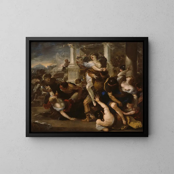L'Enlèvement des Sabines - Luca Giordano — oprawiony obraz na ścianie
