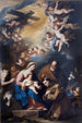 La Sainte Famille vénérée par Saint Antoine de Padoue - Luca Giordano — widok dzieła