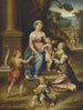 Le Mariage mystique de sainte Catherine - Luca Longhi — widok dzieła