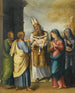 La Présentation au Temple - Luca Longhi — widok dzieła