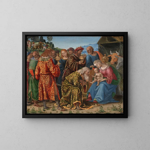 L'Adoration des Mages - Luca Signorelli — oprawiony obraz na ścianie