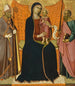 La Vierge à l'Enfant avec saint Nicolas et saint Paul - Luca di Tommè — widok dzieła