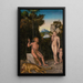 Un faune et sa famille avec un lion tué - Lucas Cranach l'Ancien — oprawiony obraz na ścianie
