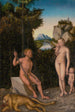 Un faune et sa famille avec un lion tué - Lucas Cranach l'Ancien — widok dzieła