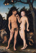 Adam i Ewa w raju Upadek - Lucas Cranach starszy — widok dzieła