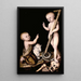 adoracji Dzieciątka Jezus przez Świętego Jana Chrzciciela - Lucas Cranach Starszy — oprawiony obraz na ścianie